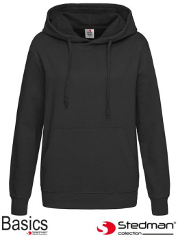 bluza damska z kapturem SST4110 Stedman czarna