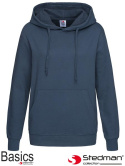 bluza damska z kapturem SST4110 Stedman granatowa