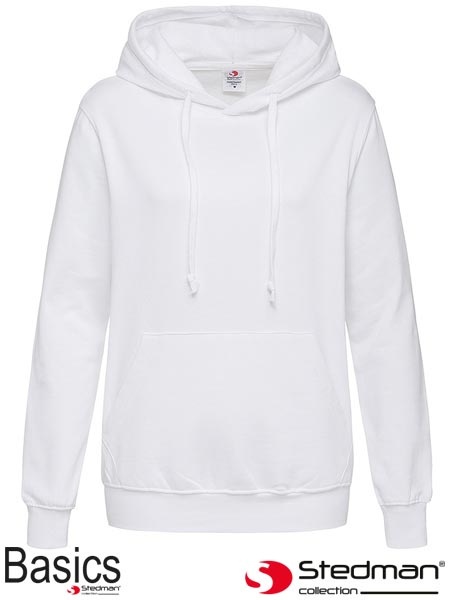 bluza damska z kapturem SST4110 Stedman biała