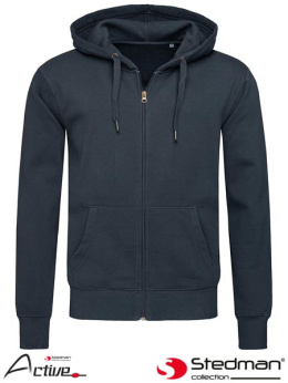 bluza męska rozpinana SST5610 Stedman granatowy midnight