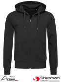 bluza męska rozpinana SST5610 Stedman czarna bluza męska rozpinana SST5610 Stedman czarna