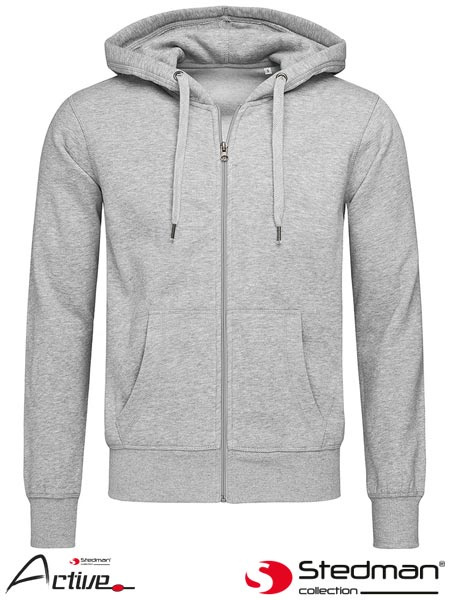 bluza męska rozpinana SST5610 Stedman szara bluza męska rozpinana SST5610 Stedman szara