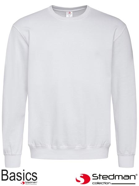 bluza męska SST4000 Stedman biała bluza męska SST4000 Stedman biała