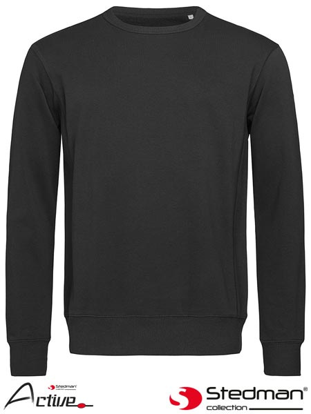 bluza męska SST5620 Stedman czarny bluza męska SST5620 Stedman czarny