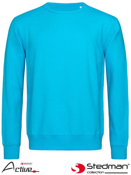 bluza męska SST5620 Stedman niebieska bluza męska SST5620 Stedman niebieska