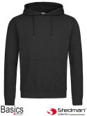 bluza męska z kapturem SST4100 Stedman czarna bluza męska z kapturem SST4100 Stedman czarna