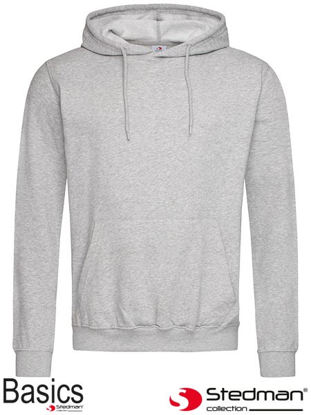 bluza męska z kapturem SST4100 Stedman szara bluza męska z kapturem SST4100 Stedman szara