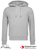 bluza męska z kapturem SST5600 Stedman szary jasny