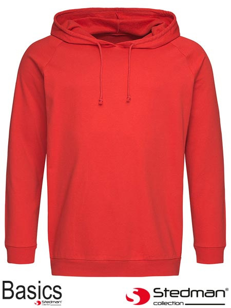 bluza z kapturem SST4200 Stedman czerwona