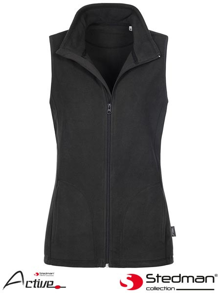 kamizelka damska z polaru SST5110 Stedman czarna kamizelka damska z polaru SST5110 Stedman czarna