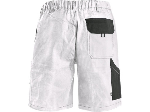 CXS Canis Luxy Tomas krótkie spodenki robocze biało-szare CXS Canis Luxy Tomas krótkie spodenki robocze biało-szare