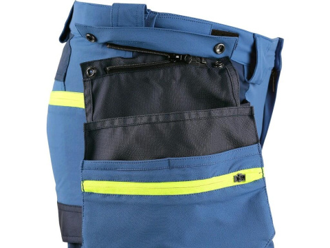 CXS Canis krótkie spodenki robocze męskie Naos niebiesko-żółte