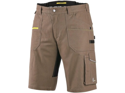 krótkie spodenki robocze męskie Stretch CXS Canis beżowo-czarne krótkie spodenki robocze męskie Stretch CXS Canis beżowo-czarne