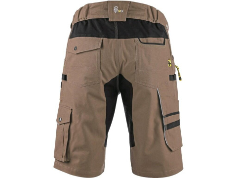 CXS Canis Stretch krótkie spodenki robocze męskie beżowo-czarne CXS Canis Stretch krótkie spodenki robocze męskie beżowo-czarne