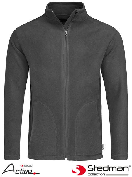 kurtka męska z polaru SST5030 Stednam szara