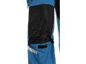 CXS Canis ogrodniczki męskie skrócony wariant 170-176cm Stretch niebiesko-czarne