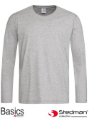 t-shirt męski z długim rękawem SST2500 Stedman szary heather t-shirt męski z długim rękawem SST2500 Stedman szary heather