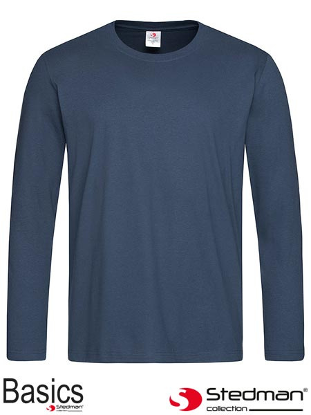 t-shirt męski z długim rękawem SST2500 Stedman granatowy t-shirt męski z długim rękawem SST2500 Stedman granatowy