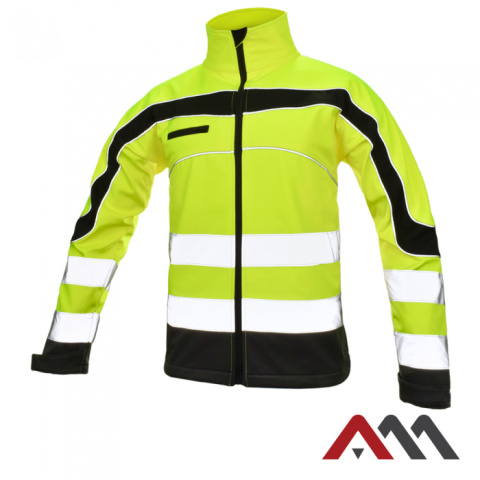 kurtka robocza ostrzegawcza softshell Softlex Yellow Art.Mas kurtka robocza ostrzegawcza softshell Softlex Yellow Art.Mas