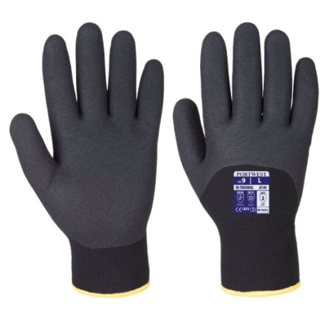 RĘKAWICE ROBOCZE OCIEPLANE ARCTIC POWLEKANE NITRYLEM A146 PORTWEST DO SMARÓW I OLEJU