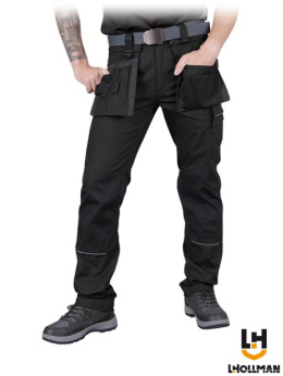 spodnie robocze do pasa LH-HOLLANDER Leber&Hollman czarne