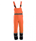 spodnie robocze ogrodniczki ocieplane Benefit Hi Vi Polstar pomarańczowe