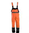 Polstar Benefit Hi Vi spodnie robocze ogrodniczki odblaskowe zimowe pomarańczowe