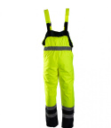 Polstar Benefit Hi Vi spodnie robocze ogrodniczki odblaskowe zimowe żółte