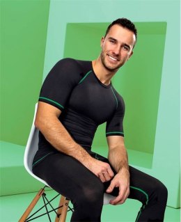 koszulka funkcyjna krótki rękaw Trip H10039 Ardon czarno-zielona