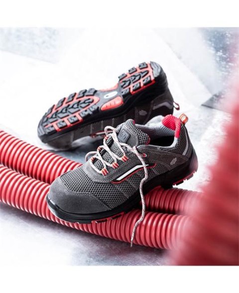 obuwie bhp S1P Metal Free Ardon G3164 Rasper szaro-czerwone obuwie bhp S1P Metal Free Ardon G3164 Rasper szaro-czerwone