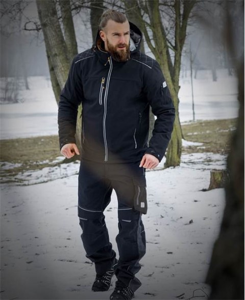 kurtka robocza softshell zimowa męska Vision Winter H9178 Ardon czarno-pomarańczowa kurtka robocza softshell zimowa męska Vision Winter H9178 Ardon czarno-pomarańczowa