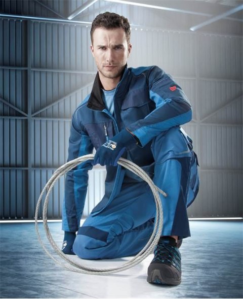 spodnie bhp do pasa R8ED+ H9711 Ardon skrócone niebieskie