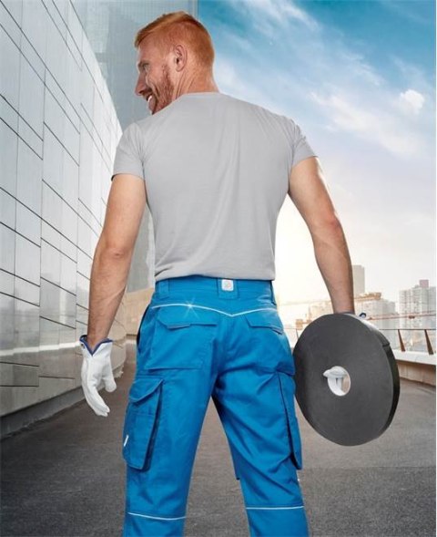 spodnie bhp do pasa Summer H6116 Ardon skrócone niebieskie