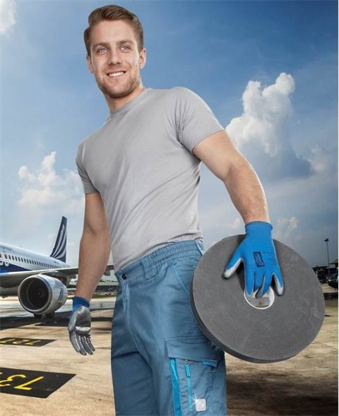 spodnie robocze do pasa Summer H6109 Ardon przedłużone szare