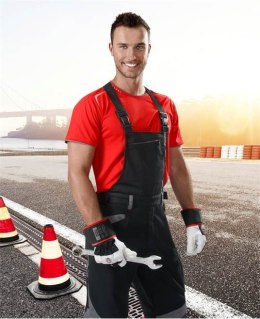 spodnie robocze ogrodniczki R8ED+ H9719 Ardon przedłużone czarno-szare