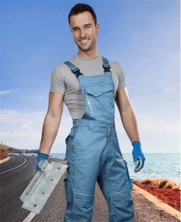 spodnie robocze ogrodniczki Summer H6115 Ardon przedłużone szare