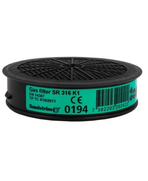Filtr SUNDSTRÖM - SR 316 K1 do półmasek i masek cłotwarzowych - WYPRZEDAŻ Filtr SUNDSTRÖM - SR 316 K1 do półmasek i masek cłotwarzowych - WYPRZEDAŻ