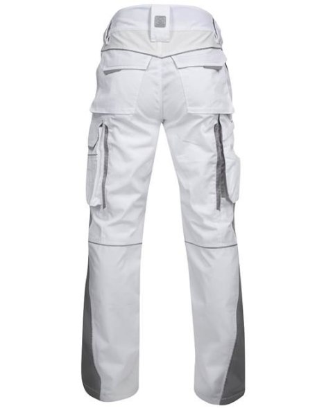 spodnie bhp męskie Ardon H6486 Urban+ przedłużone białe spodnie bhp męskie Ardon H6486 Urban+ przedłużone białe
