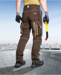 spodnie robocze do pasa Urban+ H6457 Ardon przedłużone brązowe