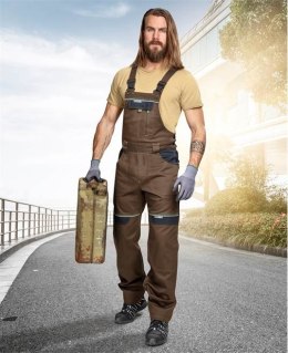 spodnie robocze ogrodniczki Cool Trend H8963 Ardon przedłużone brązowe