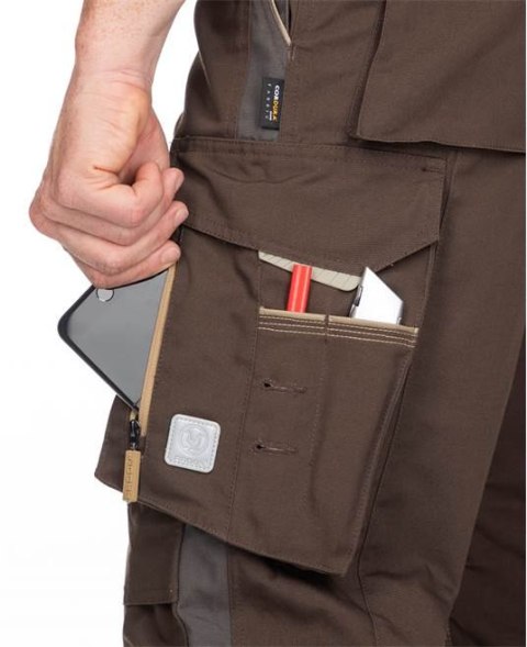 ogrodniczki bhp monterskie Ardon H6461 Urban+ skrócone brązowe ogrodniczki bhp monterskie Ardon H6461 Urban+ skrócone brązowe