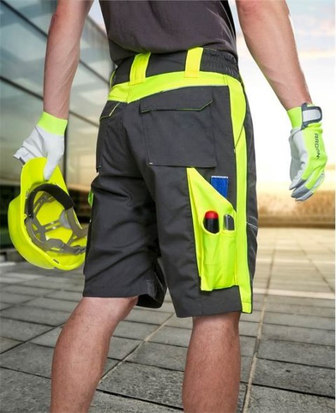 spodnie robocze krótkie Neon H6440 Ardon czarno-żółte spodnie robocze krótkie Neon H6440 Ardon czarno-żółte