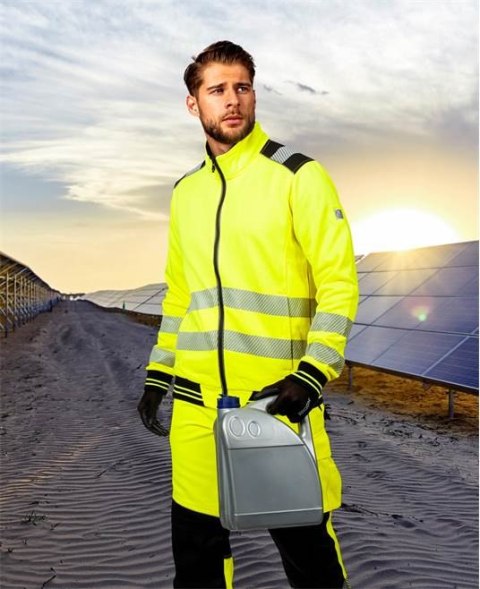bluza robocza polarowa ostrzegawcza Signal HiViz H5956 Ardon żółto-czarna bluza robocza polarowa ostrzegawcza Signal HiViz H5956 Ardon żółto-czarna