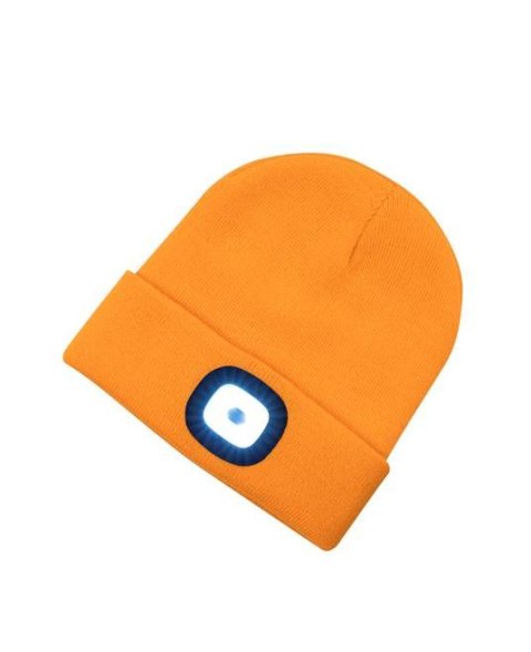 czapka zimowa z latarką LED Boast H6072 Ardon pomarańczowa HiVis