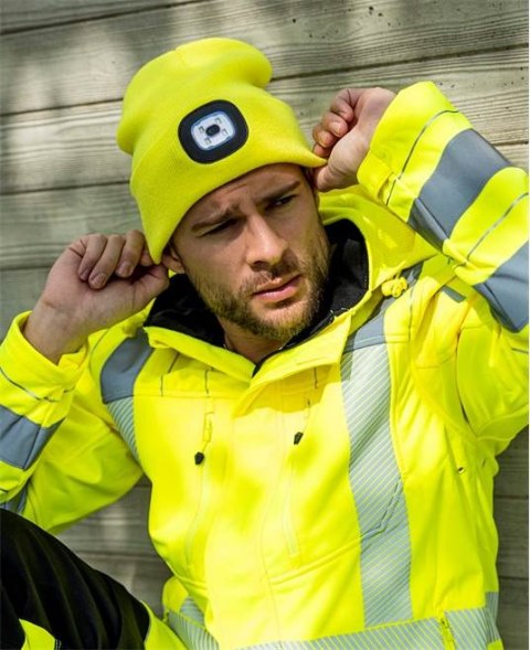 czapka robocza zimowa z latarką LED Boast H6071 Ardon żółta HiVis czapka robocza zimowa z latarką LED Boast H6071 Ardon żółta HiVis