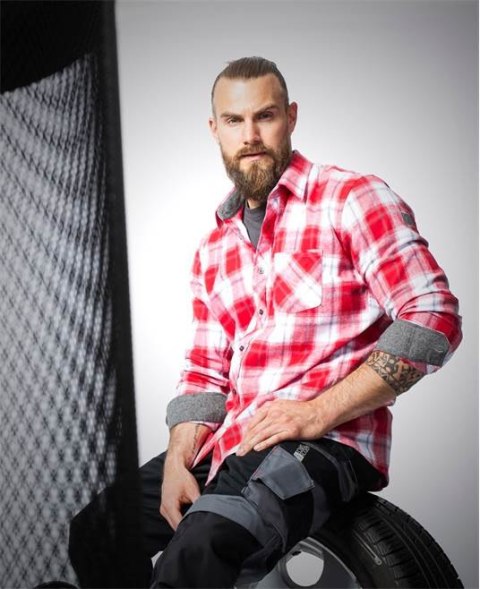 koszula robocza flanelowa Optiflannels H9751 Ardon czerwona