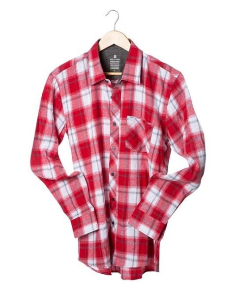 koszula w kratkę H9751 Optiflannels Ardon czerwona