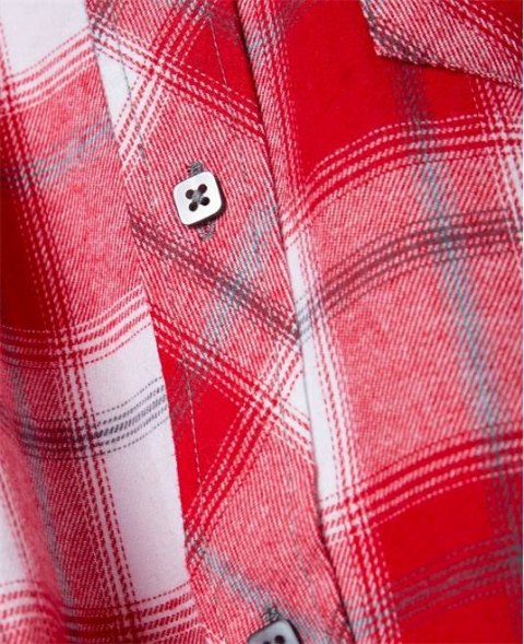 koszula bhp w kratkę flanela H9751 Ardon Optiflannels czerwona