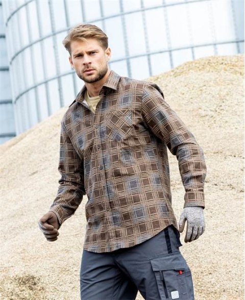 koszula robocza flanelowa Urban H20094 Ardon brązowa