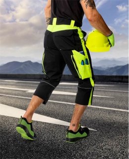 spodnie robocze do pasa 3/4 Neon H6520 Ardon czarno-żółte